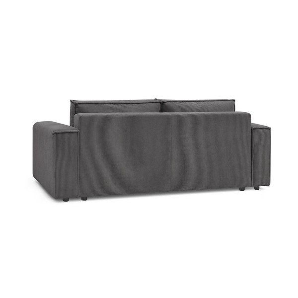 Tamno siva sklopiva sofa od samta 245 cm Nihad – Bobochic Paris-image-4