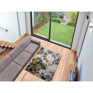 Žuto-sivi tepih Universal Bukit Mustard, 80 x 150 cm