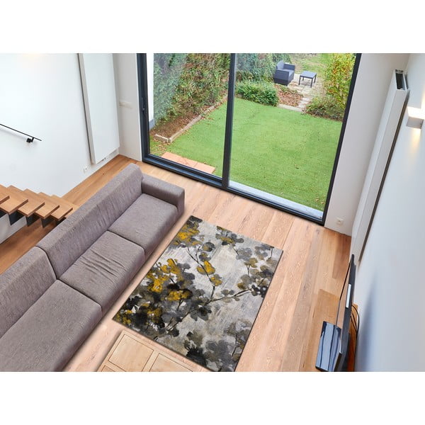 Žuto-sivi tepih Universal Bukit Mustard, 120 x 170 cm-image-1