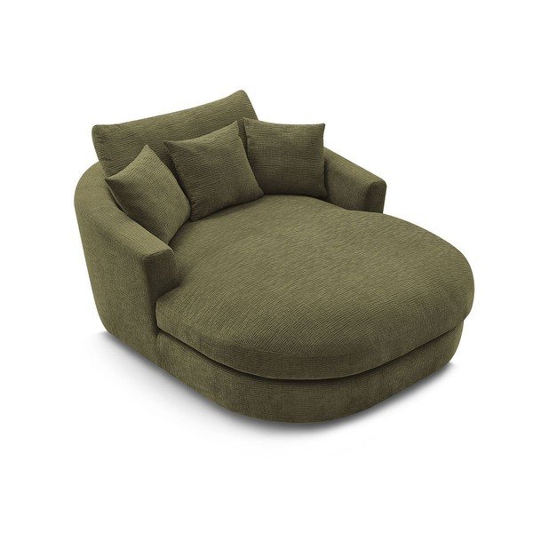 Zelena fotelja od šenila Belem – Bobochic Paris-image-4