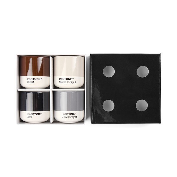 Porculanske šalice u setu 4 kom za espresso 100 ml Macchiato – Pantone-image-1