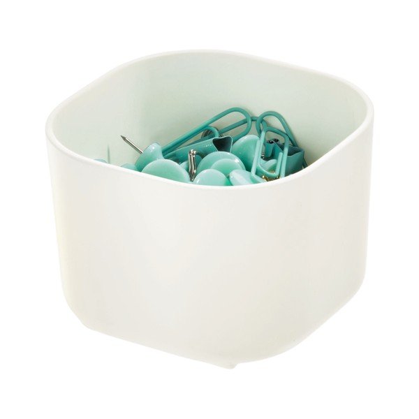 Bijela kutija za pohranu iDesign Eco Bin, 9,14 x 9,14 cm-image-1