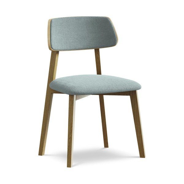 Plava blagovaonska stolica od masivnog drveta Niu – Makamii