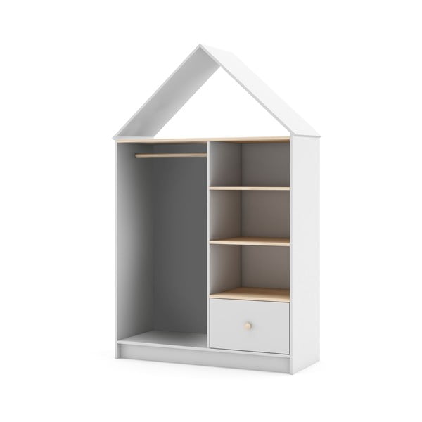 Bijeli otvoreni dječji ormar 110x180 cm Estefania - Marckeric-image-4