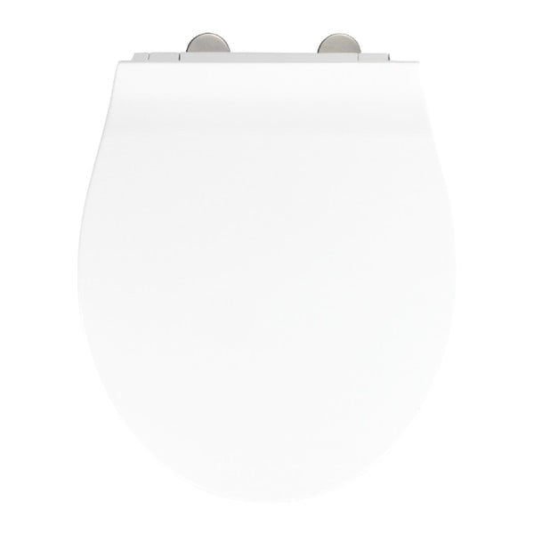 Bijela WC daska s lako zatvaranjem Wenko Orani, 44 x 38 cm