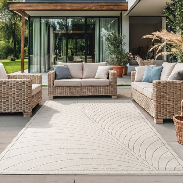 Krem unutarnji i vanjski tepih 80x150 cm Nova 1204 – Ayyildiz Carpets-image-1