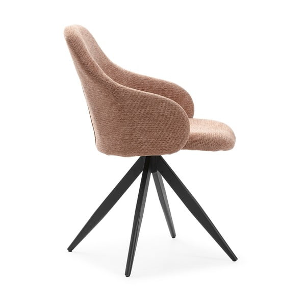 Svjetlo smeđe podstavljene blagovaonske stolice u setu s naslonima za ruke 2 kom Tamara – Marckeric-image-3