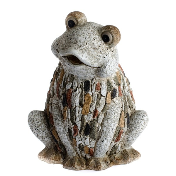 Vrtni ukras Dakls Garden Deco Frog With Stones, visina 33,5 cm