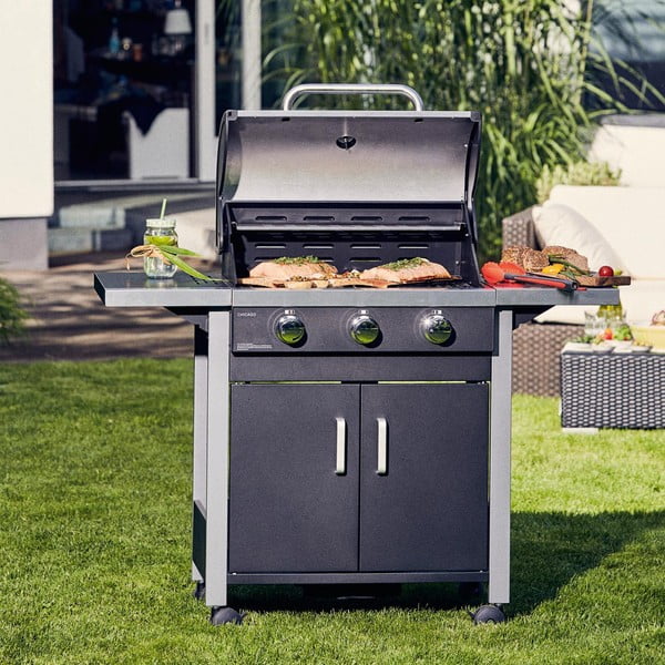 Crni plinski vanjski roštilj ENDERS Chicago 3-image-1