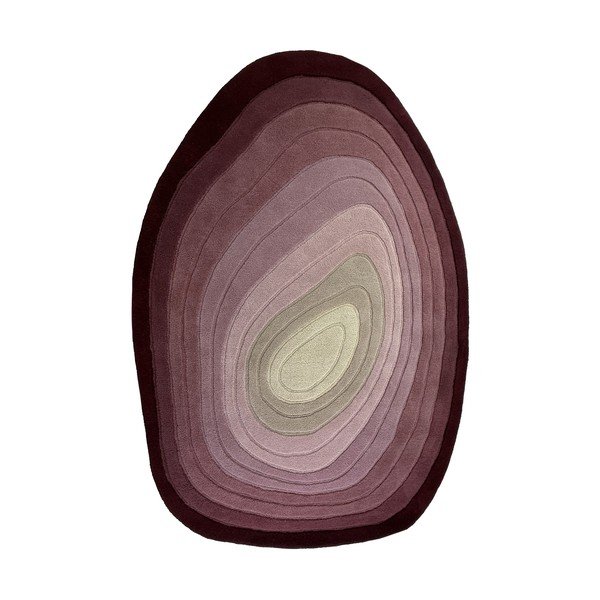 Ljubičasti ručno rađen vunen tepih 200x290 cm Puddle Ombre  – Flair Rugs