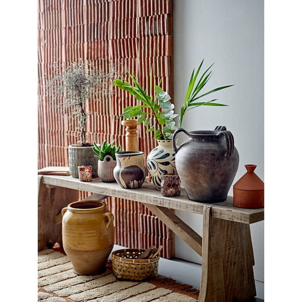 Krem vaza od kamenine (visina 24 cm) Heikki – Bloomingville-image-2