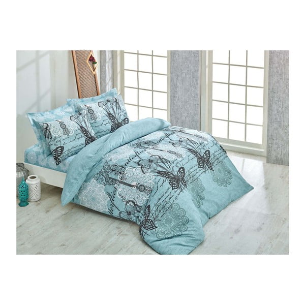 Komplet posteljine sa posteljinom za bračni krevet Dreamy, 200 x 220 cm