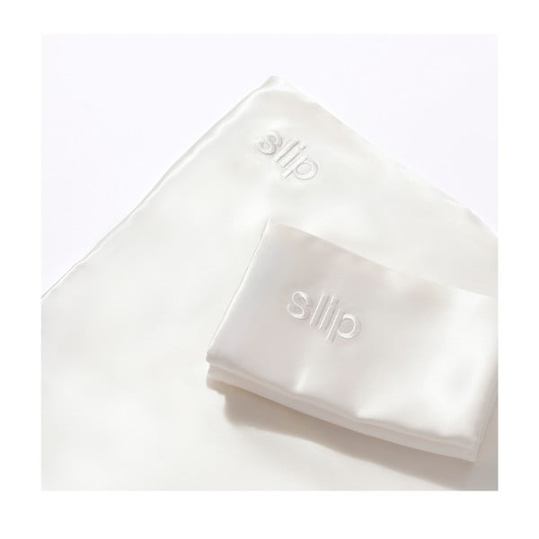 Svilena jastučnica 51x76 cm White – slip-image-1