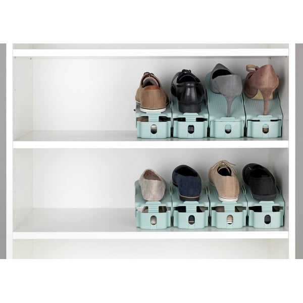 Set od 8 tirkiznih podesivih stalaka za cipele Wenko-image-1