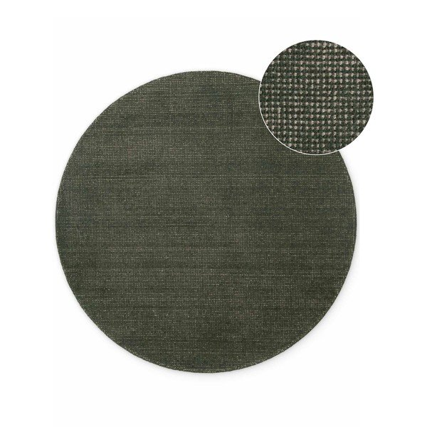 Tamno zeleni ručno rađen vunen okrugao tepih ø 160 cm Greenwich – Ted Baker