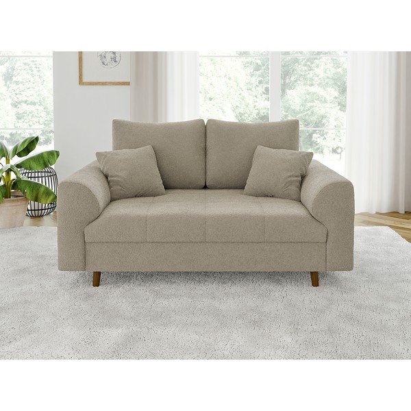 Bež sofa od bouclé tkanine 150 cm Ariella – Ropez-image-1