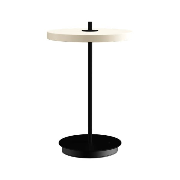 Crno-bijela metalna LED stolna lampa s metalnim sjenilom (visina 31 cm) Asteria Move – UMAGE