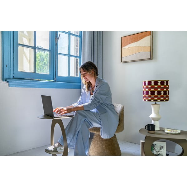 Bež metalni stolić za kavu 55x66 cm Tonda – Spinder Design-image-3