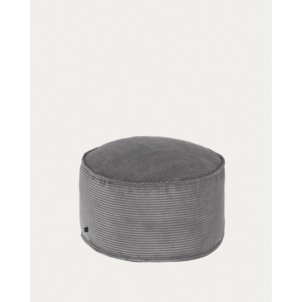 Sivi tabure od samta Wilma – Kave Home-image-4