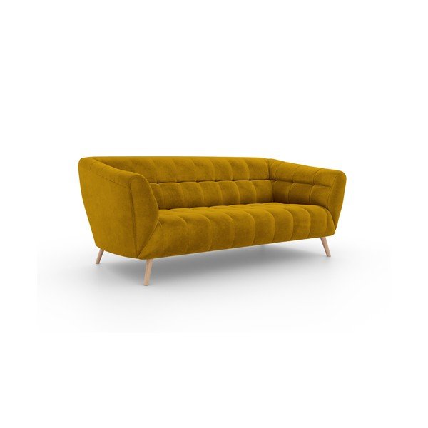Kauč od žutog baršuna Interieurs 86 Étoile, 210 cm-image-2