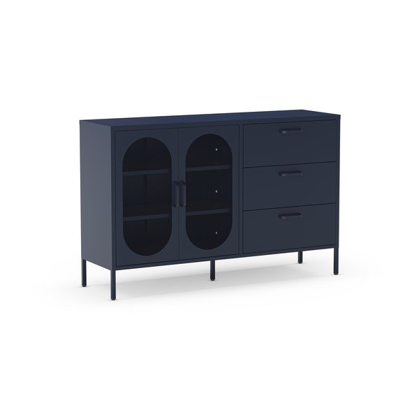 Tamno plava komoda 140x90 cm Diora – Marckeric-image-3