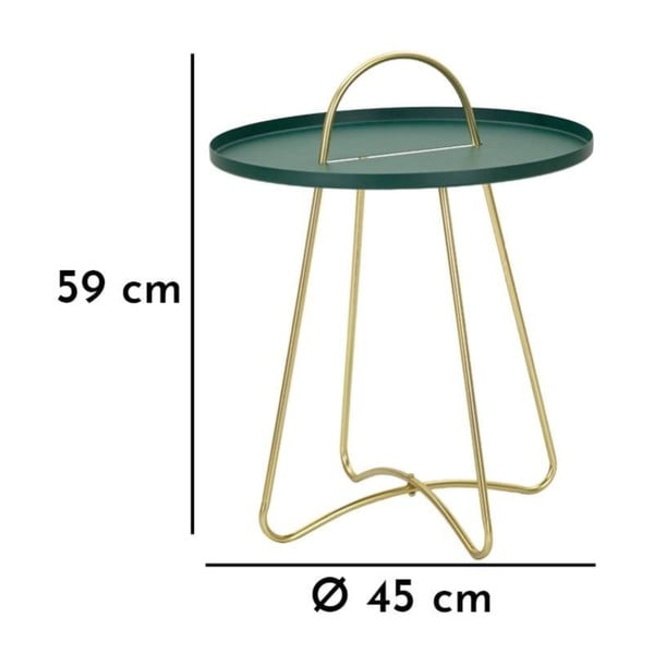 Metalni okrugli pomoćni stol ø 45 cm Grent – Mauro Ferretti-image-4