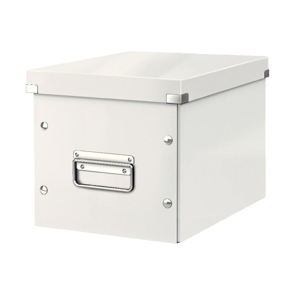 Bijela kartonska kutija za pohranu s poklopcem 26x26x24 cm Click&Store – Leitz
