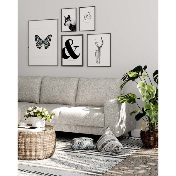 Krem (promjenjiva) kutna garnitura Fynn – Ghado-image-1