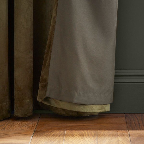 Kaki zelene zavjese u setu 2 kom za djelomično zamračenje 168x229 cm Kingsley – Catherine Lansfield-image-2