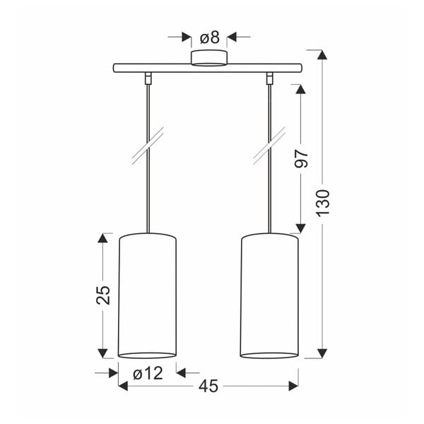 Viseća svjetiljka u prirodnoj boji ø 12 cm Aragona – Candellux Lighting-image-2