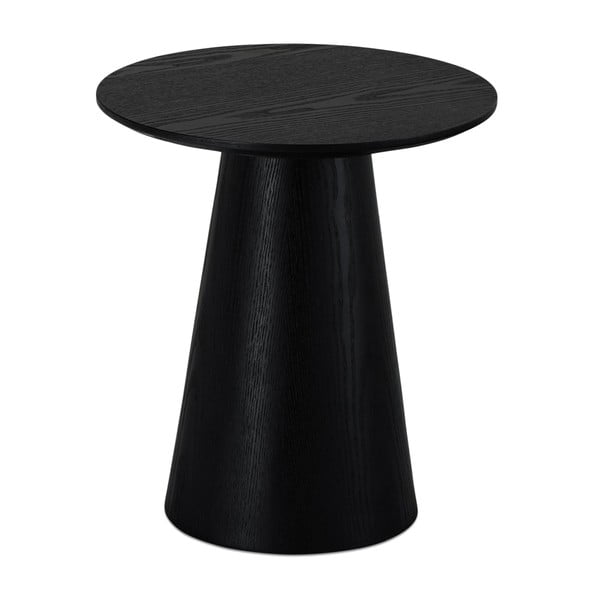 Crni stolić za kavu u dekoru hrasta ø 45 cm Tango – Furnhouse