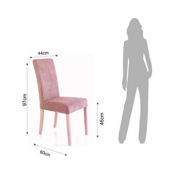 Set od 2 blago ružičaste stolice Tomasucci Mary-image-2