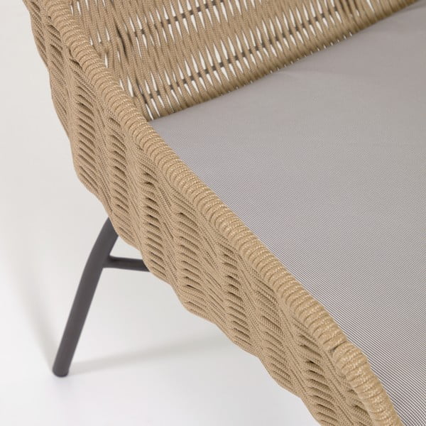 Ručno rađena pletena vrtna fotelja Kave Home Abeli-image-1