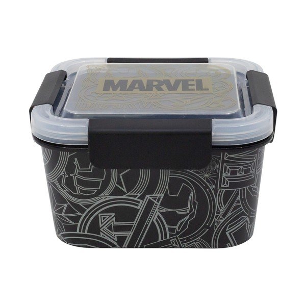 Crna plastična dječja kutija za ručak Marvel – STOR-image-2