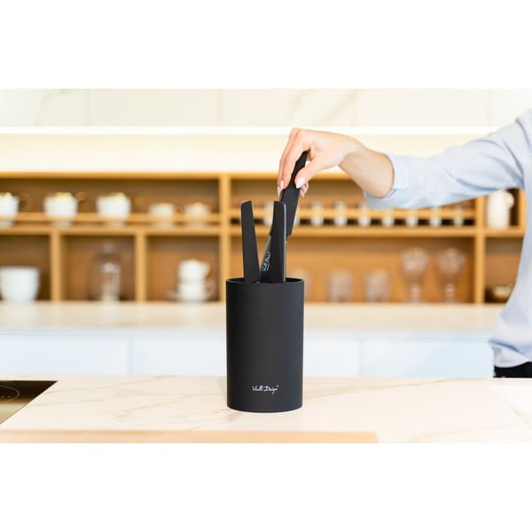 Crni stalak za noževe Vialli Design Universal-image-1