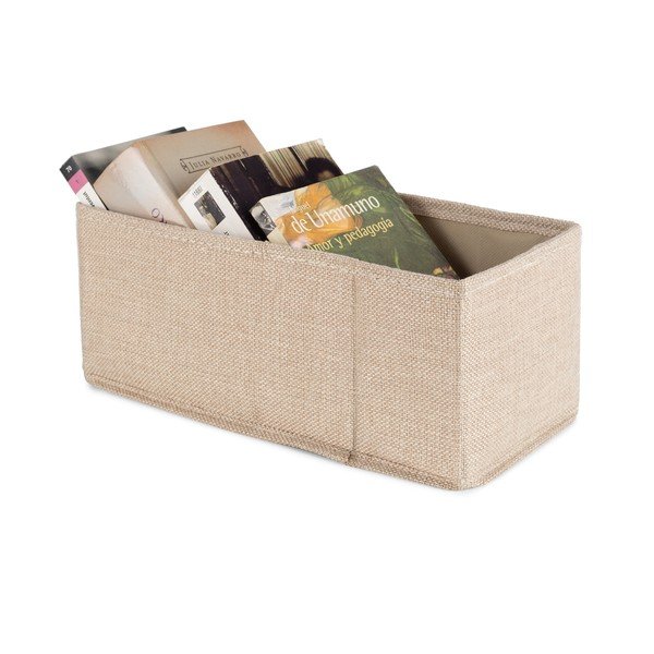 Bež tekstilna kutija za pohranu 28x12x12 cm Sandy – Compactor