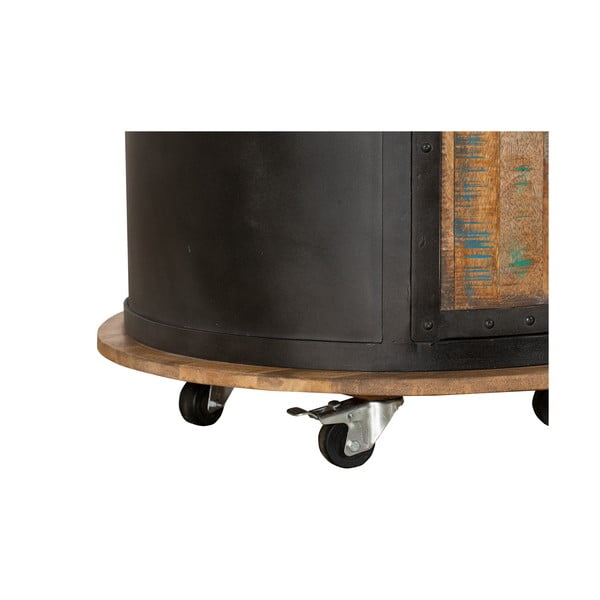 Crna metalna vitrina za vino broj boca 9 kom, 60x155 cm Luni – Interia Home & Living-image-4