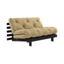 Senf žuta sklopiva sofa 140 cm Roots Black Night – Karup Design