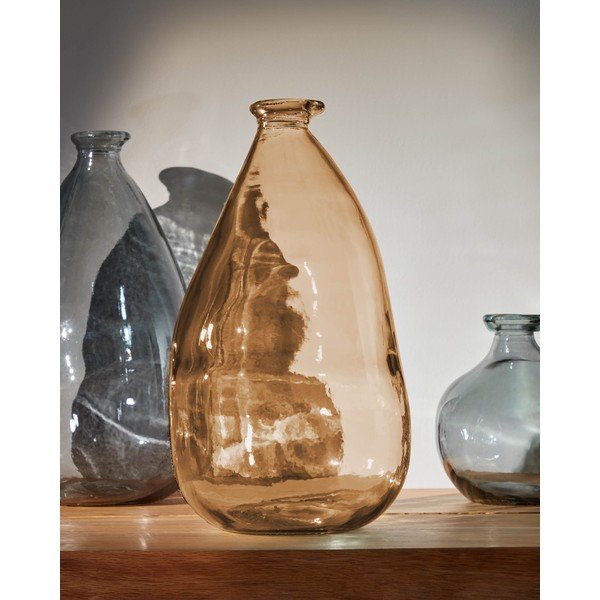 Smeđa vaza (visina 36 cm) Brenna – Kave Home-image-1