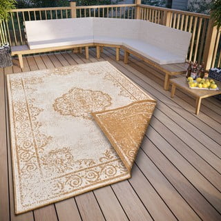 Oker žuti/bijeli vanjski tepih 200x290 cm Cebu – NORTHRUGS