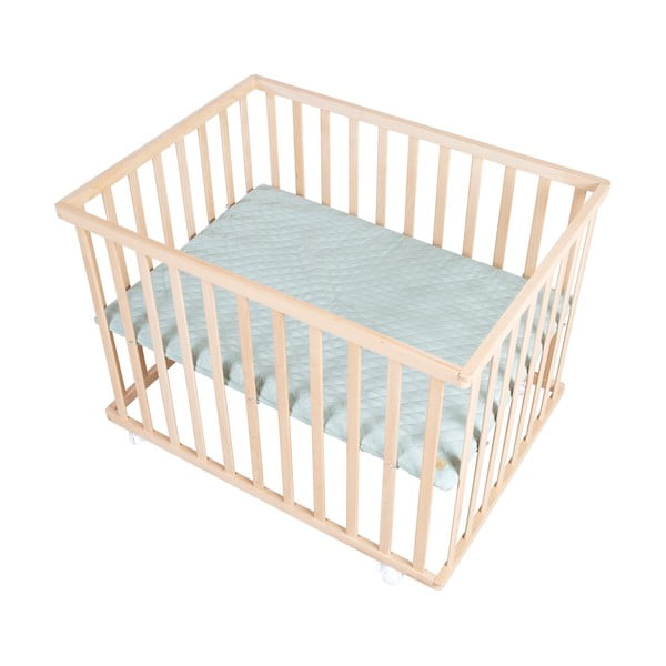 Putni krevetić s podesivom visinom/na kotačićima 75x100 cm u prirodnoj boji Style – Roba