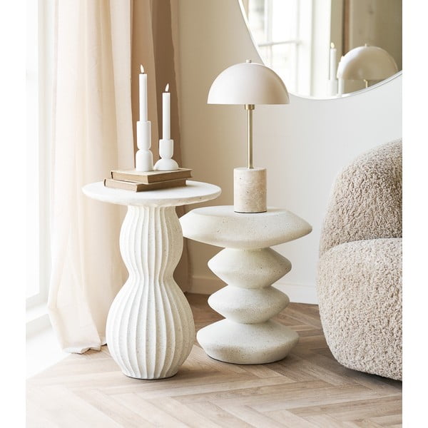 Okrugao pomoćni stol od kamenine ø 40 cm Newtown – House Nordic-image-1