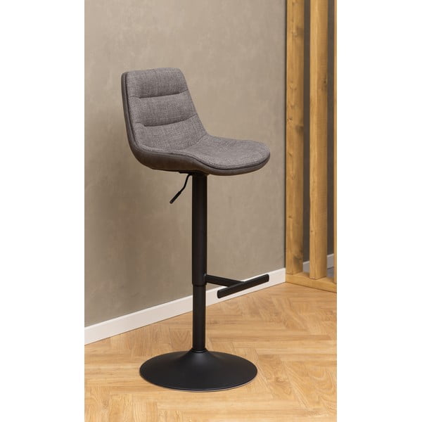 Siva barska stolica podesive visine (visine sjedala 86 cm) Adisa – Actona-image-1
