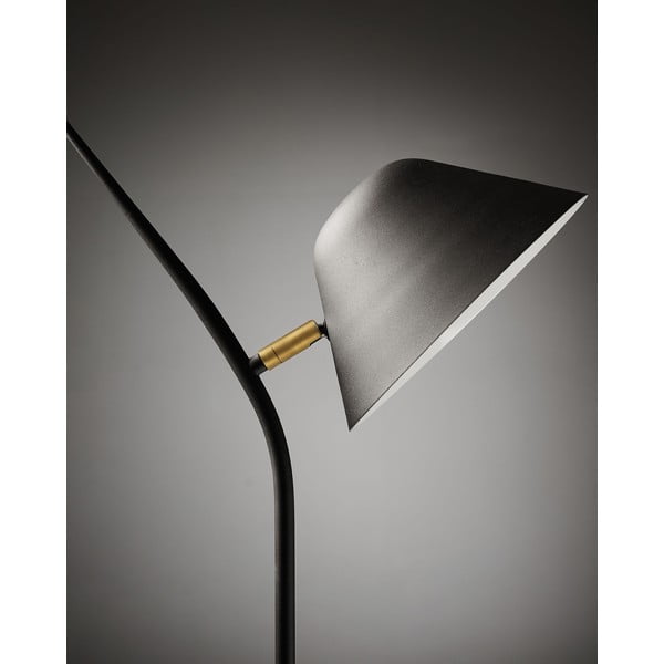 Crna stojeća svjetiljka s metalnim sjenilom (visina 152 cm) Aurelia – Kave Home-image-2