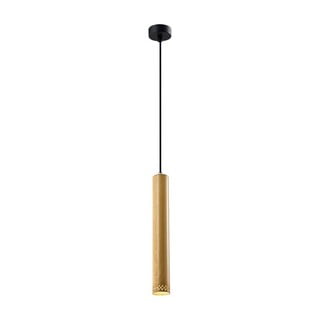 Crna viseća lampa s metalnim sjenilom ø 7 cm Tubo - Candellux Lighting