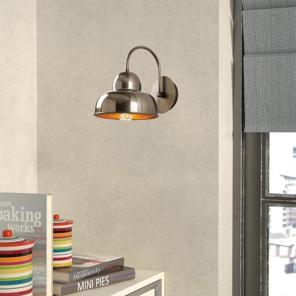 Mjedena zidna lampa ø 20 cm Multan – Opviq lights-image-1