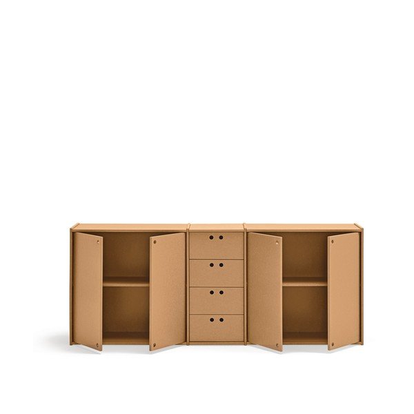 Komoda u prirodnoj boji 197x80x40 cm Wally – Teulat-image-3