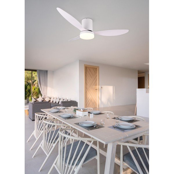 Mat bijela LED stropna svjetiljka ø 132 cm Göteborg – Reality-image-2