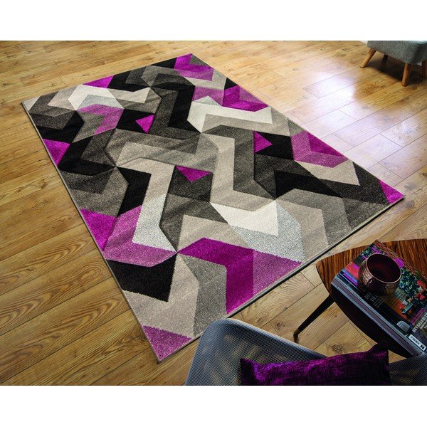 Flair Tepisi Aurora Grey Purple, 80 x 150 cm-image-4