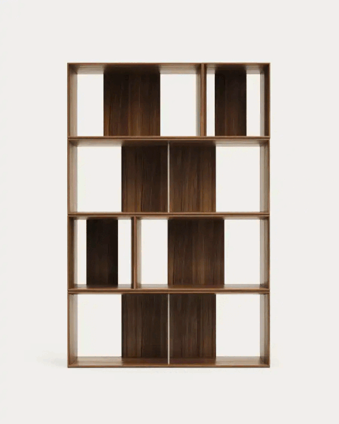 Modularni sustav polica 6 kom u dekoru oraha u prirodnoj boji 101x152 cm Litto – Kave Home-image-3